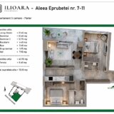 Ilioara, 3 camere, 72 mp, 500 m metrou Nicolae Grigorescu Park Lake